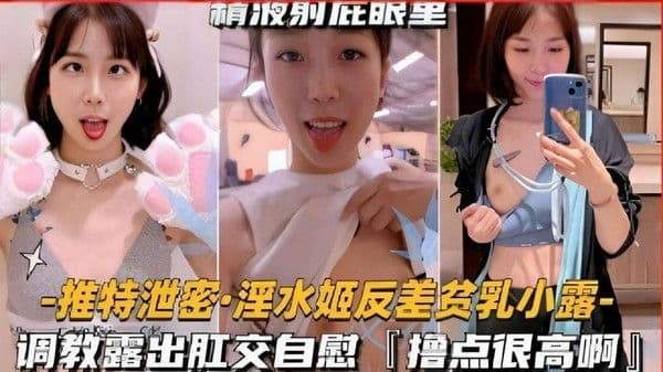 【黑料吃瓜】推特泄密·淫水姬反差贫乳小露，调教露出肛交自慰「撸点很高啊」