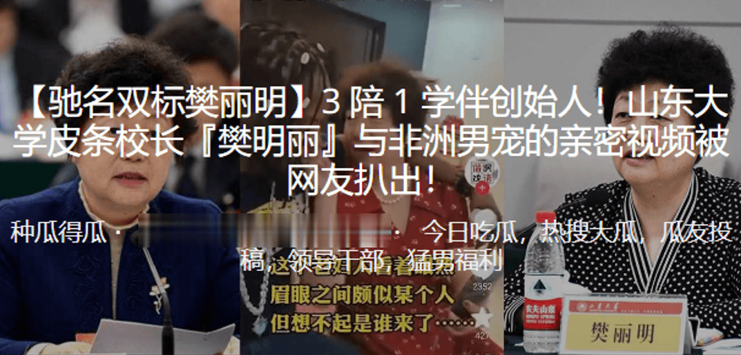 山东.大学皮.条校长樊明.丽与非洲.男宠的.亲密视频被.曝光